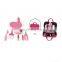 Black Pet Dog Tool Brush Scissors Dog Grooming Set