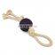 good quality dog rope toy bite resistance dog toy with TPR ball