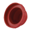 Red PP plastic male thread plug of JIC thread pipe fittings FJP series