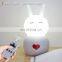2020 New smart LED night light 3 color of Temperature Adjustable  bedside table light for baby sleeping lights