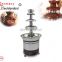 Factory price chocolate fountain machine with 4 layer