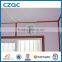shipping container office with two windows and one door