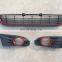 AUTO FRONT CENTER VENT GRILLE BLACK CHROME FOR VW GOLF 6 MK6 2009-2013 5K0853671