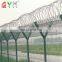 High Safety Airport Steel Fence Razor Wire Prison Fence