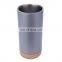 Slender stainless steel coffee tumbler vacuum Insulated tea mug with Oak bottom