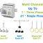 Digital monitor electricity meter dc current voltage 16 channel data logger