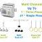 Multi-circuit All Parameter Measuring Current Wireless Dc Energy Meter LCD Three Phase DC 40-1000V DC 0-4v(external Hall Sensor)