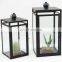Popular Metal Glass Candle Lantern Home Decorative Moroccan Glass Lantern On Sale