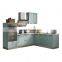 Factory price litght brown melamine kitchen cabinet design