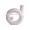 K&B New Design Nordic Modern Simple Creative Cheap Small Round White Ceramic Vases Flower Arrangement Porcelain Home Decoration
