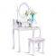 Vanity 4 Drawers Wood Makeup Dressing Table bedroom furniture dresser