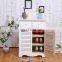 Modern Solid wood doorway shoe cabinet with double doors and multi-layer shoe cabinet