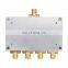 One To Four QM-PD4-05100S RF Power Divider Power Combiner 5-1000M Power Splitter with SMA Connector