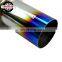 Racing high quality Universal Burnt Tip Stainless Steel Car Muffler Exhaust