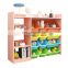 wooden toys storage cabinet children kids toy organizer shelf storage rack with storage bins