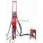 Portable anchor drill rig with twist drill pipe