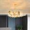 Luxury Glass Art Chandelier Modern Villa Living Room Creative Maple Leaf Glass Bedroom Dining Indoor Pendant Light