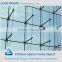 Low cost light space frame glass curtain wall