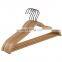 Eco-friendly Anti-slip Wooden Cloth Hanger Wood Coat Suit Shirt Clothes Trousers Hangers