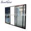 Double Glaze Door Stacker Doors Triple Track Sliding Doors With Security Mesh For Residential House