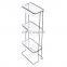 Triple tier removable PS box rectangle bathroom Storage rack Freestanding Storage floor type Organizer Shelf