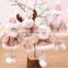 Pink Christmas Plush Angel Girl Snowman Pendant Santa Claus Snowman Elk Doll Ornaments Xmas Tree Merry Christmas Decor Gifts