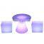 tub party glow led bar furniture cube chair cocktail table mobile bar plastic chair cube 40cm