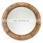 Best Seller Eye-catching Circular Frame Wicker Rattan Mirror Wall Decoration For Sale Wholesale Made in Vietnam