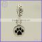 925 sterling silver Paw Print dangle charm fit European DIY snake chain bracelet