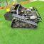 radio controlled lawn mower, China tracked remote control lawn mower price, slope mower for sale
