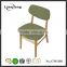 China modern solid green wood chair