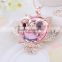 Original sunglass owl crystal necklace Europe and America crystall sweater necklace