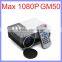 1080P Support AV/USB/SD/VGA/HDMI Port 30W Home Cinema Gm50 Projector