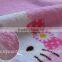 coral fleece fabric hello kitty print for kids pajamas