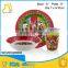 high quality custom melamine 7pc christmas dinnerware set