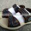 new design genuine leather brown boys sandals for summer