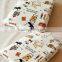 The butterfly printing design 100% Linen fabric Handmade fabric
