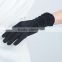 Black Girls Stylish Velour Gloves with Ruffle on Cuff