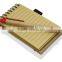 Ecological notebook paper with double rings mini notebook