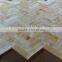 Hot Yellow Honey Onyx Polished Herringbone Onyx Mosaic Tiles on Sale