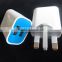 new fashion colorful dual USB ports 5V 2.4A UK wall charger
