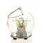 good quality hang blown christmas glass ball with LED light