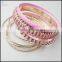 Exquisite pink couple bangles for lady