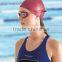 2015 color silkscreen printed ear protection silicone swimming cap