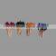 144 pcs assorted colors frill toothpicks