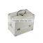 Cosmetic train case, factory direct sale cosmetic case and makeup box aluminium box, silver makeup case JH02