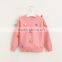 2016 children girls sweater &jumpers with colorful wool ball