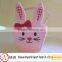 Suppercute rabbit printed felt Easter basket from China