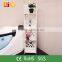 white self-assembled plastic shower corner shelf for towel