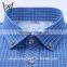 2016 contrast color check shirts men shirts without pocket